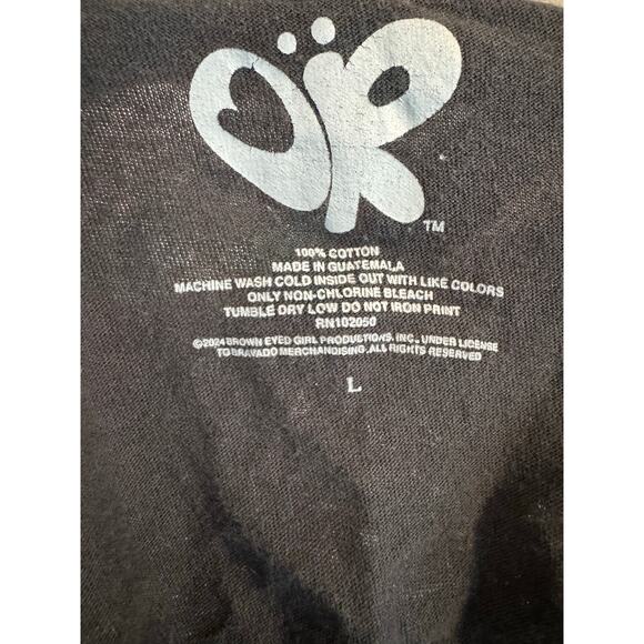 Olivia Rodrigo GUTS Tour Spill Your Guts Graphic Tee Size L Black - Picture 3 of 3